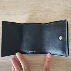 バレンシアガBALENCIAGA ミニウォレット 財布 グレーの画像