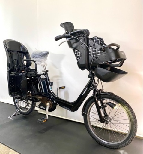 関東全域送料無料 保証付き 電動自転車　パナソニック　ギュットミニK 20インチ 3人乗り 6.6ah 2本