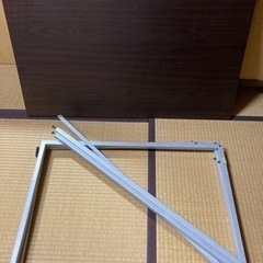 お話中　ニトリ デスクワゴンセット ザック dbr ダークブラウ...