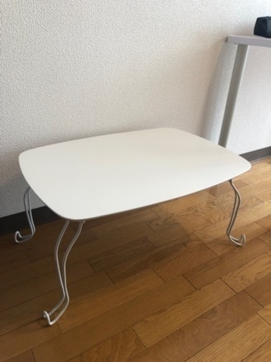 受け渡し者決定しました。ニトリ　ローテーブル　折りたたみ可能　白