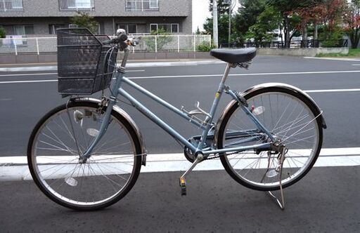  24インチ 内装3段変速 ブルー カギ付 シティサイクル 自転車☆ PayPay(ペイペイ)決済可能 ☆ 札幌市 豊平区 平岸