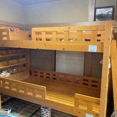 (受け渡し先決まりました)2段ベッド　木製