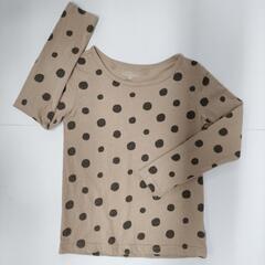 子供用サイズ120長袖ＴシャツNO60オーガニック洗剤で洗った