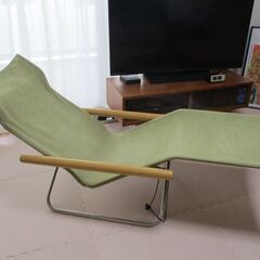 ニーチェアXロング　廃番品希少　美品ナチュラルオリーブ色