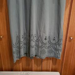 七分袖　刺繍チュニック・ワンピースの画像