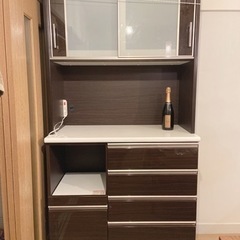 【中古品】無料でお譲りします　ニトリ食器棚　ポスティア 100K...