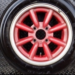 夏なので値下げ　ワタナベ　旧車　114.3 14 6J　2本の画像