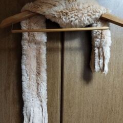 ラビットファーのマフラーの画像