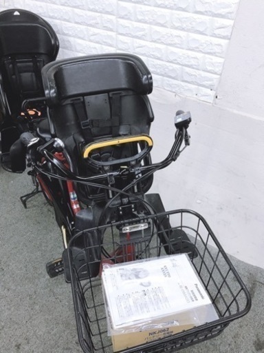 お買い得　パナソニックギュットアニーズ　人気な車種　3人乗り電動自転車　前カゴ付きタイプ