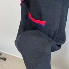 【新品未使用】ニットワンピース　秋ワンピ　春秋　大きいサイズ　リボン　シャネル風　半袖ワンピースの画像