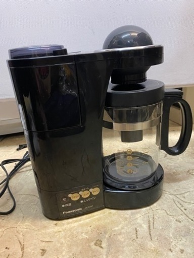 パナソニック　違いのわかるコーヒー好きに☆挽き立ては味も薫りも違います　ミル付き【浄水】コーヒーメーカー　　　　　343