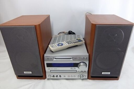 MD不動☆ONKYO オンキョー CD/MD TUNER AMPLIFIER チューナーアンプリファー FR-N7X ステレオスピーカー D-N7X