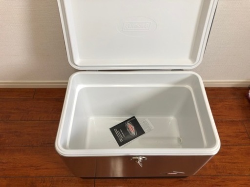 【新品、未使用】コールマン　廃盤カバー、クーラーボックス　54QT スチールベルトクーラー　シルバー