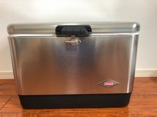 【新品、未使用】コールマン　廃盤カバー、クーラーボックス　54QT スチールベルトクーラー　シルバー