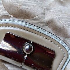 【最終値下げ中！】COACH コーチ チェーン ハンドバッグ 革 布の画像