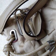 【最終値下げ中！】COACH コーチ チェーン ハンドバッグ 革 布の画像