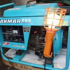 ディーゼル発電機、ヤンマーYDG200 動作確認済、地震や台風に備えて、燃料は経済的な軽油です。の画像