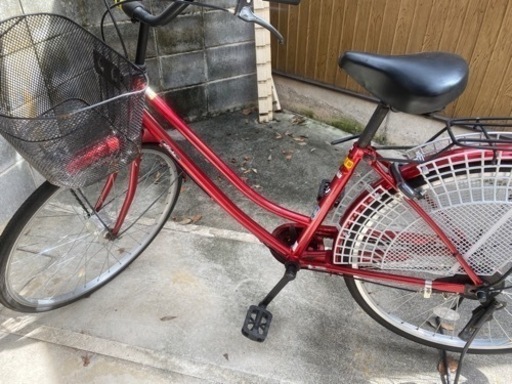 自転車　赤　26インチ　affiche アフィッシュ