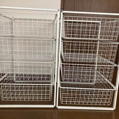【あげます0円無料】IKEA4段ラック2個セットの画像
