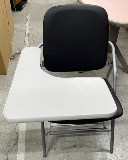 引取歓迎 塾 講習用 デスク付きチェア イス 5脚セット 折りたたみ可 椅子下に荷物を置く棚付き | 在庫10脚有 まとめ売り