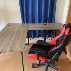 取引中　L字デスク　ゲーミングチェア