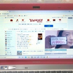 【パソコン初心者◉】値下げ！！VAIO-VPCYB19KＪ/ピンク/液晶良好/Win 10/Office2007/Webカメラ/無線ラン/即使用可の画像
