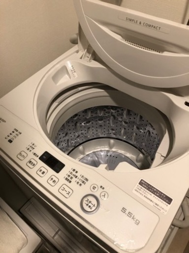 SHARP 洗濯機　ES-GE5D-W