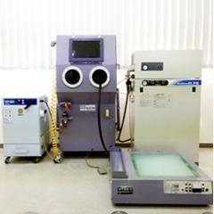 サンドブラスト機、露光機、集塵機、コンプレッサー　運送パワーゲー...