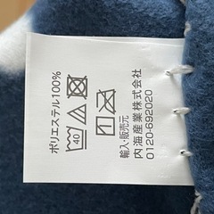 LOGOS ブランケット ネイビーの画像