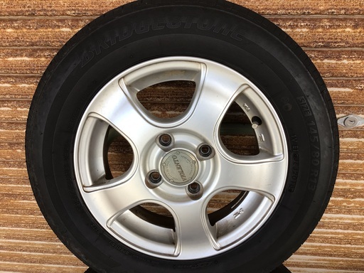 ブリヂストン　145/80 13  軽四アルミホイール4本セット