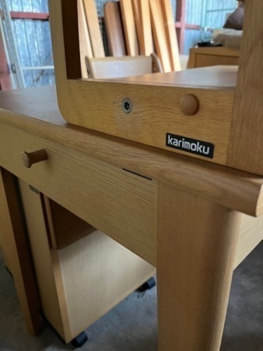 カリモク学習机　中古品　