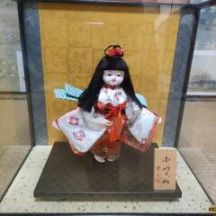 取引中　ガラスケース入り雛人形　小鼓