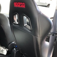 セミバケ【コルトバージョンR用レール付き】SPARCO スパルコ R100 SKY（スカイ ）リクライニング セミバケットシートの画像