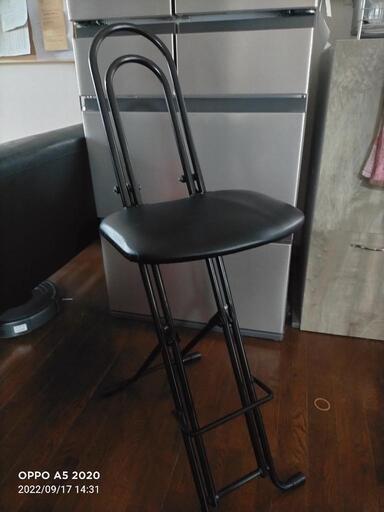 美品 折りたたみキッチンチェア