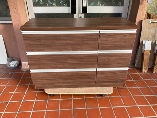 タンス ブラウン レール付 洋服タンス 洋服ダンス 整理タンス 整理