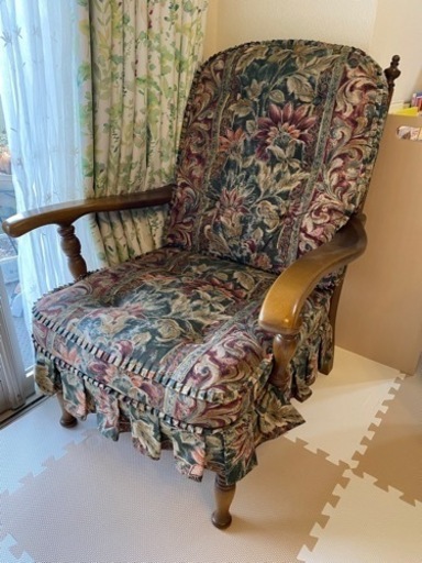 超美品 飛騨産業 穂高 リビングチェア両肘付き&スツール