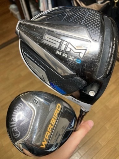 ゴルフ　テーラーメイドSIM MAX D 10.5 キャロウェイ5W 小物類