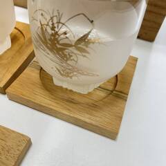 【7254】佐々木硝子 和風硝子器 春日野 冷茶セット 5客 茶托付き 箱付き 未使用品 コップ グラス ガラス 工芸ガラス 未使用品の画像