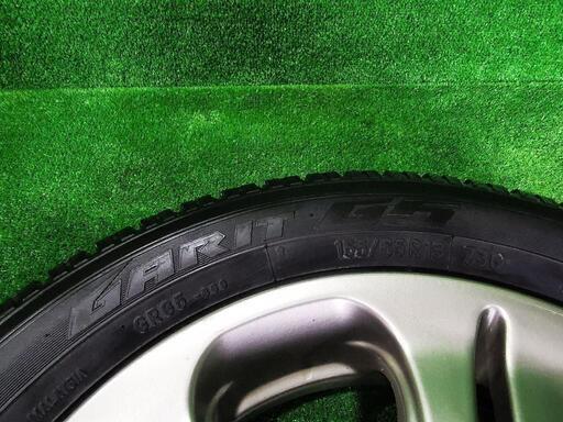 中古　155/65r13 スタッドレスタイヤ、マルチアルミホイール付　クレカ決済、ペイペイ決済可能★