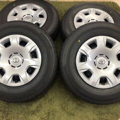 トヨタ純正 200系 ハイエース アルミホイール 新車外し 195/80R15 取付け工賃込み！ 新車外し 195/80R15 LT ハイエース 200系 純正