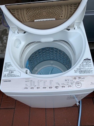 TOSHIBA 6kg 洗濯機 槽乾燥 2017 高年式