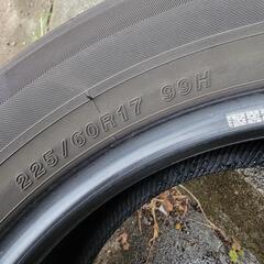 ■kj32■225/60R17  2018年製 ヨコハマタイヤ 日本製 タイヤ 2本セット 6分目 アルファードの画像