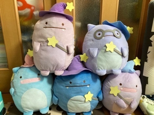 すみっコぐらし 青い月夜のまほうのコ 魔法使いぬいぐるみXL 5種セット