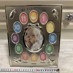 【未使用】【値下げしました】赤ちゃん用フォトフレーム　幅23cm...