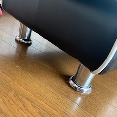 ソファ★黒色★ベンチソファの画像