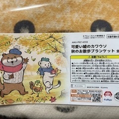 可愛い嘘のカワウソ ブランケットの画像