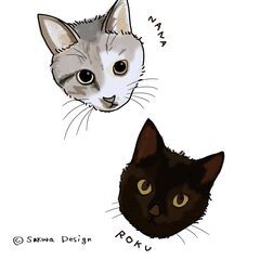 ✿ワンちゃん猫ちゃんのお写真そっくりイラスト作成します✿