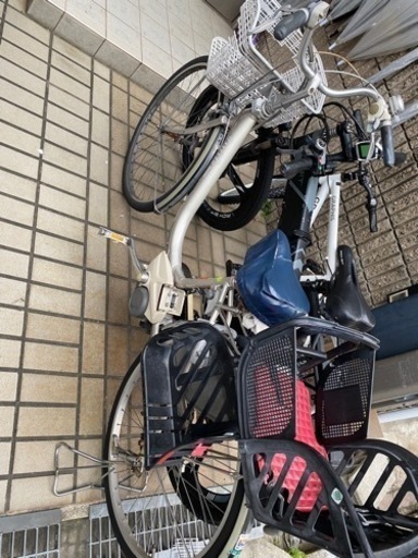 電動自転車　後ろの子乗せは付いてません　ほぼジャンク品