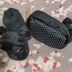 黑パグのベビールームシューズの画像