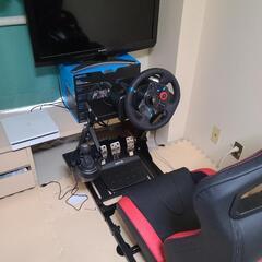 レーシングゲームセット　ゲーミングチェア